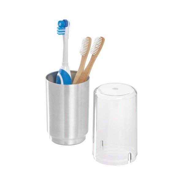 Bicchiere per spazzolino da denti con coperchio Austin - iDesign