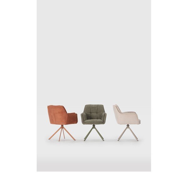 Set di sedie da pranzo verde in imbottito 2 pz Keiko – Marckeric-image-1