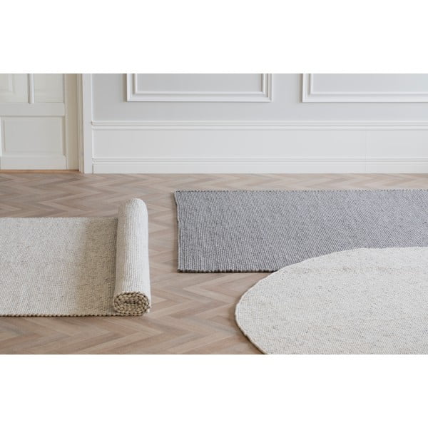 Tappeto in lana grigio 290x200 cm Auckland - Rowico-image-1