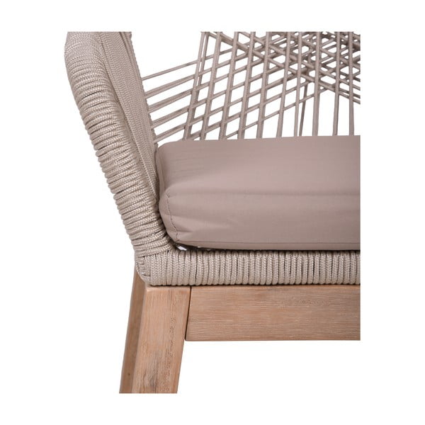 Sedia da giardino in legno beige Pomona - Garden Pleasure-image-1