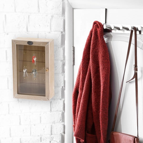 Armadietto a muro per chiavi in legno - Orion-image-1