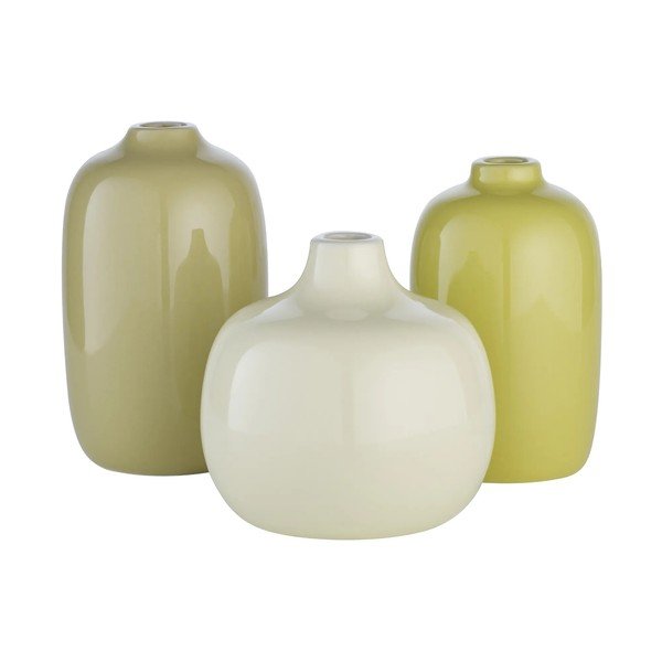 Set di vasi verdi in ceramica 3 pz (altezza totale 9 cm) Ceola – Blomus