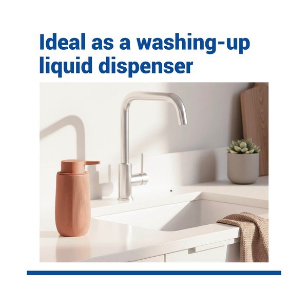 Dispenser per sapone marrone in plastica 400 ml Fablo – Wenko-image-2