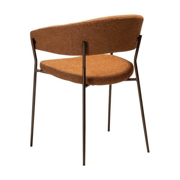 Sedia da pranzo arancione con braccioli Reboot – DAN-FORM Denmark-image-3