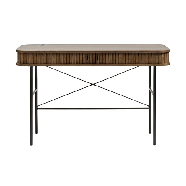 Tavolo da lavoro in rovere 60x120 cm Nola - Unique Furniture-image-4