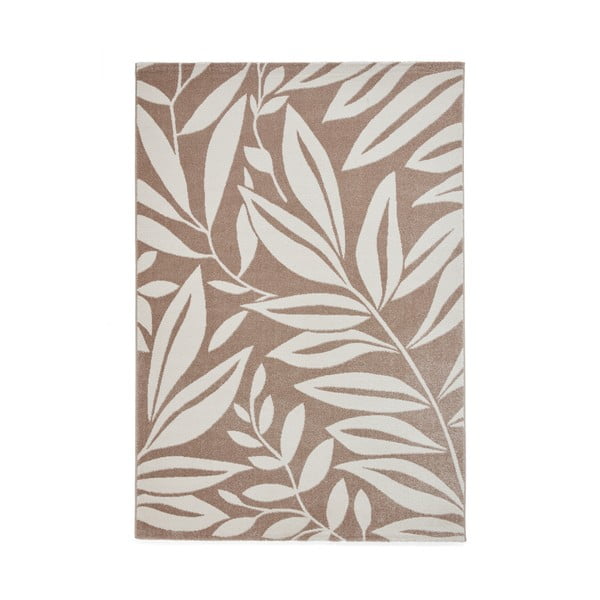 Tappeto in marrone chiaro 80x150 cm Sorral Leaves  – Catherine Lansfield