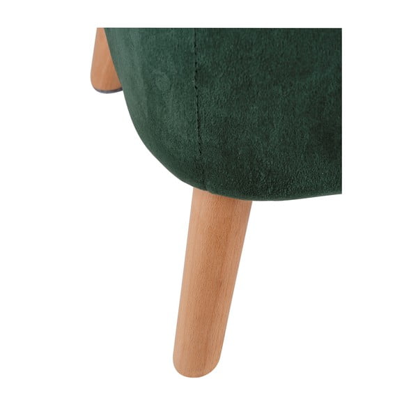 Sgabello in velluto verde - Wenko-image-4