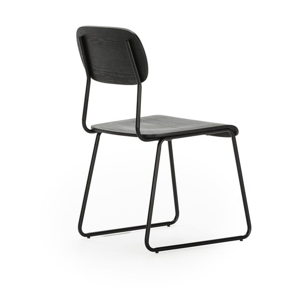 Set di sedie da pranzo nere 2 pz Aira - Marckeric-image-3