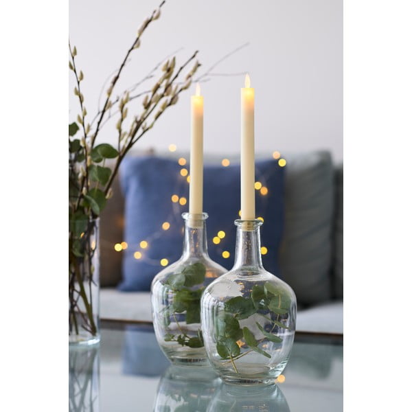 Candele a LED in set con alimentazione a batteria 2 pz (altezza totale 25 cm) Sara Crown – Sirius-image-4