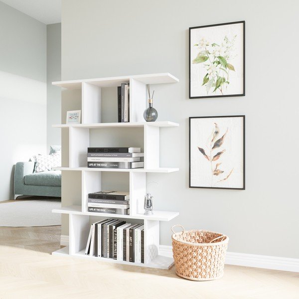 Libreria bianca 90x127 cm Harmon - Kalune Design-image-2