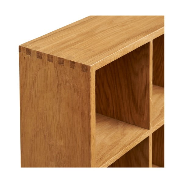 Mensola di colore naturale con effetto rovere con ripiani multipli 11 cm Soria – House Nordic-image-4