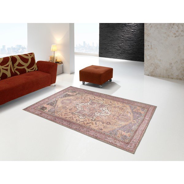 Tappeto con contenuto di cotone , 140 x 200 cm Haria Gold - Universal-image-1