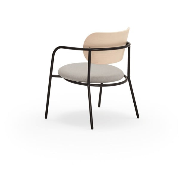 Sedia da pranzo grigio chiaro in frassino Eclipse - Teulat-image-3