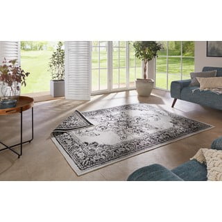 Tappeto da esterno nero e crema , 80 x 150 cm Borbon - NORTHRUGS