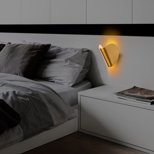 Lampada da parete a LED di colore oro Heybe - Opviq lights-image-4
