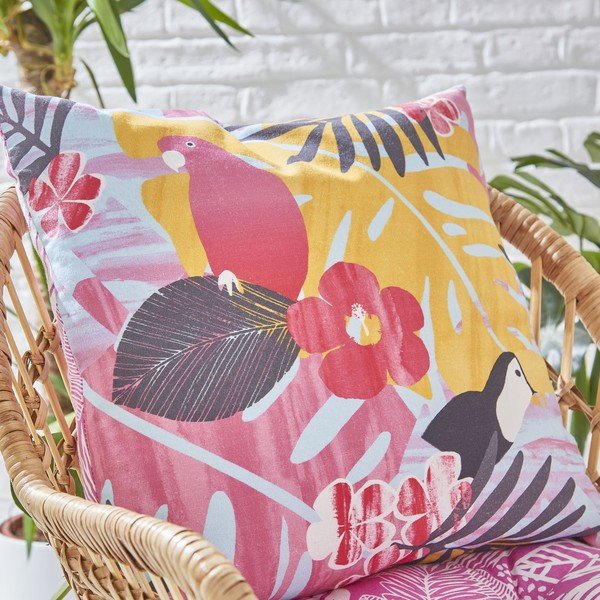 Cuscino per esterni 45x45 cm Tropical Leaves - Catherine Lansfield-image-3
