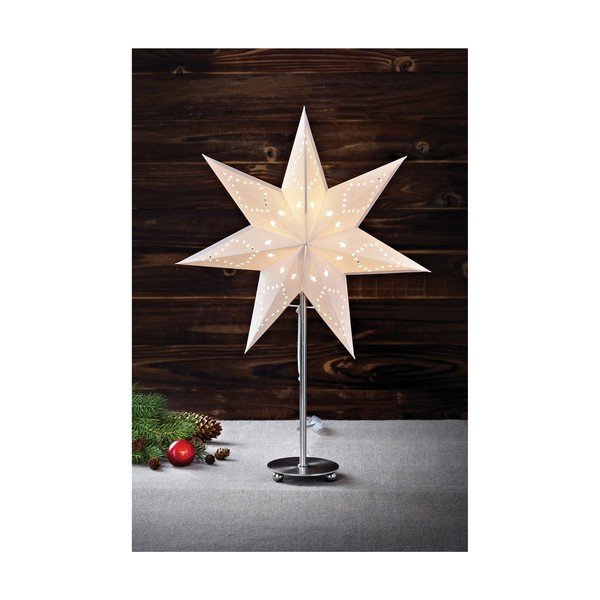Decorazione luminosa bianca, altezza 52 cm Saturnus - Markslöjd-image-1