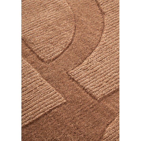 Passatoia marrone in lana tessuta a mano 80x250 cm Alexis - Villeroy&Boch-image-4