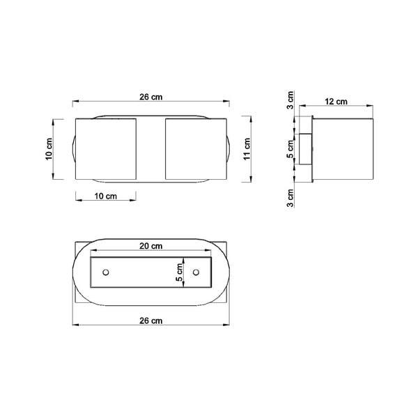 Lampada da parete nera Solux Roda - Sollux-image-2