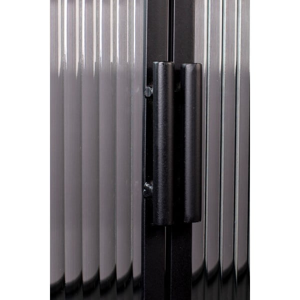 Vetrina in metallo nero 60x90 cm Boli - Dutchbone-image-3