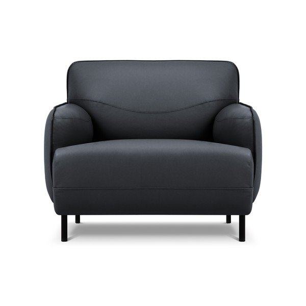 Poltrona in pelle blu Neso - Windsor & Co Sofas-image-2