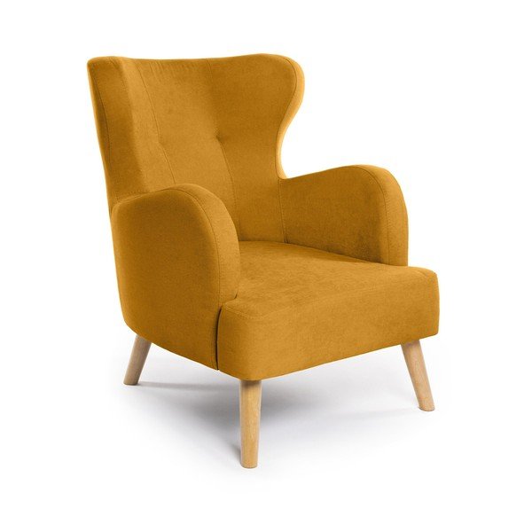 Poltrona ear in colore senape Noemye - Bonami Essentials
