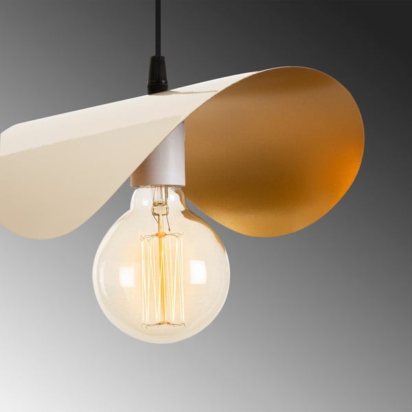 Lampadario bianco/dorato Sivani – Opviq lights-image-4