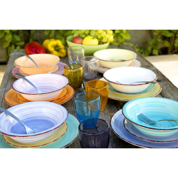 Set di 18 pezzi in gres Villa d'Este Acquerello Baita Acquerello - VDE Tivoli 1996-image-1