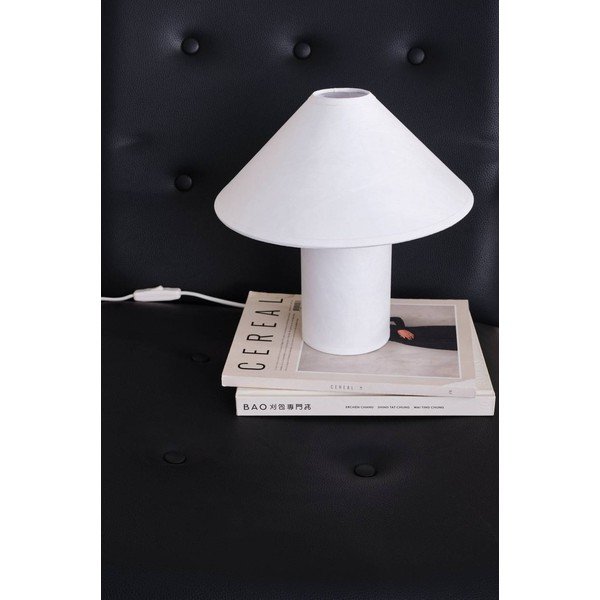 Lampada da tavolo bianca in carta (altezza totale 30 cm) Lilli – Jotex-image-2