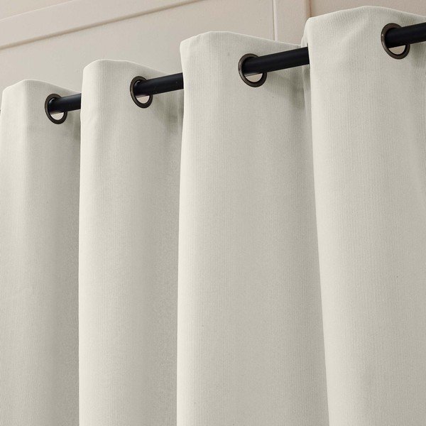 Tenda termoisolante beige in velluto a coste 140x260 cm Madison – douceur d'intérieur-image-2