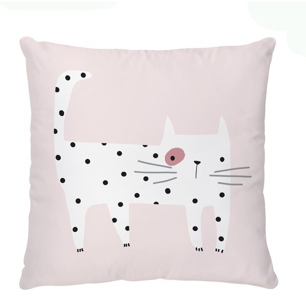 Cuscino per bambini in raso di cotone 45x45 cm Meow Meow – Butter Kings-image-2