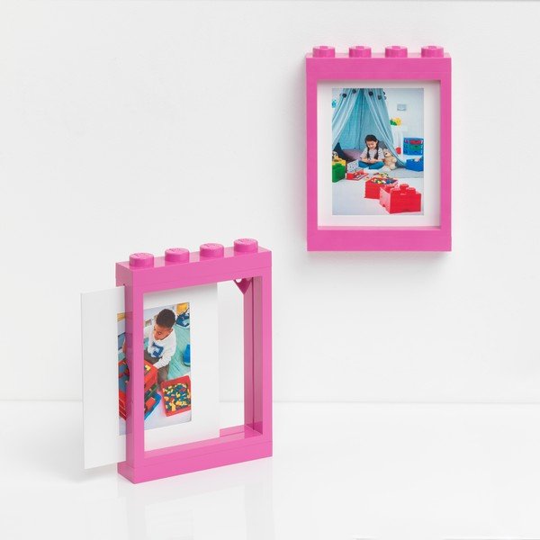 Portafoto rosa , 19,3 x 26,8 cm - LEGO®-image-3