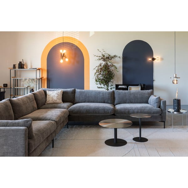 Tavolino rotondo in metallo ø 40 cm Snow – Zuiver-image-4