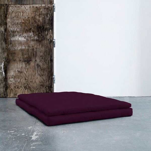 Variabilní pohovka s koženými pásky Karup Buckle Up Purple Plum-image-1