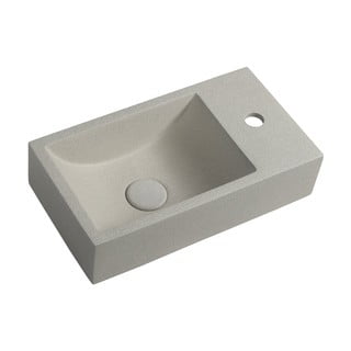 Lavabo in grigio chiaro in calcestruzzo 40x22 cm Crest – Sapho