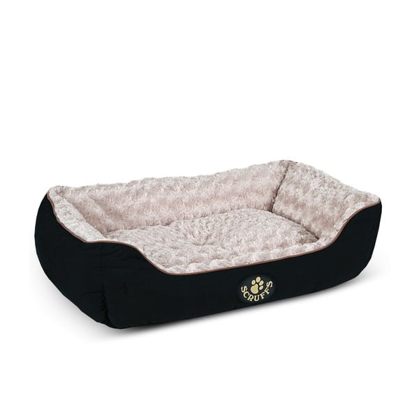 Letto per cani in peluche nero 60x75 cm Scruffs Wilton L - Plaček Pet Products