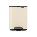 Cestino per la spazzatura beige in acciaio con pedale 4 l Bo – Brabantia