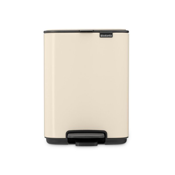 Cestino per la spazzatura beige in acciaio con pedale 4 l Bo – Brabantia