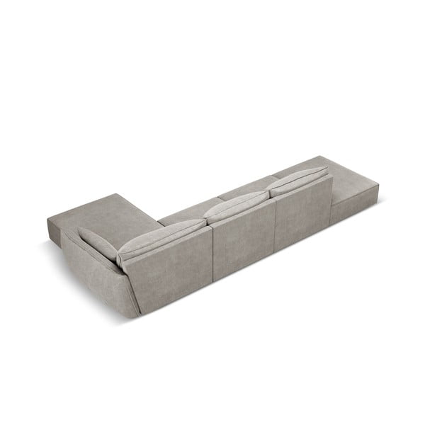 Divano angolare grigio chiaro (angolo destro) Vanda - Mazzini Sofas-image-3