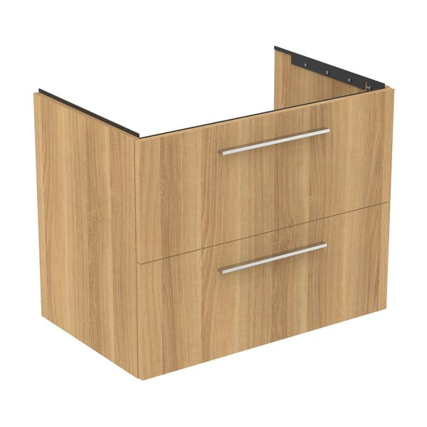 Mobile per lavabo in rovere naturale a sospensione 80x63 cm i.Life B - Ideal Standard-image-2