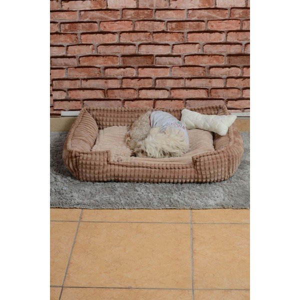 Letto in peluche beige Nest - Lydia&Co-image-2
