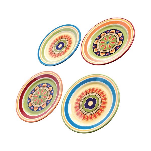 Set di 4 piatti colorati, ⌀ 22 cm - Brandani
