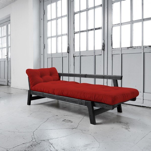 Rozkládací pohovka Karup Step Black/Red-image-2