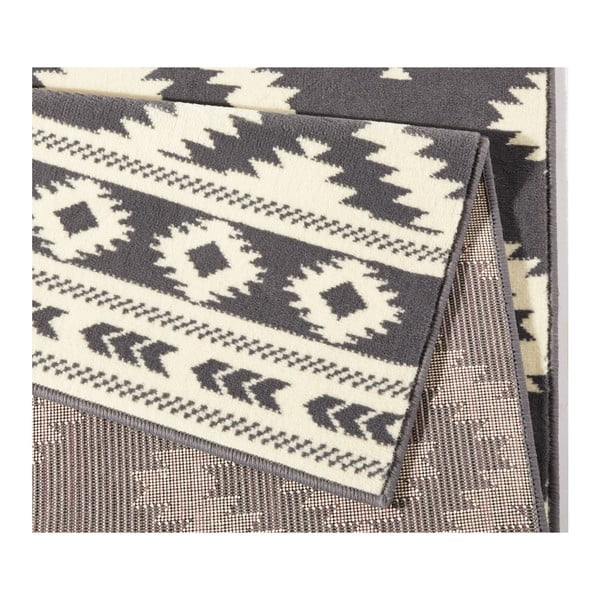 Tappeto grigio e crema Gloria , 120 x 170 cm Ethno - Hanse Home-image-2