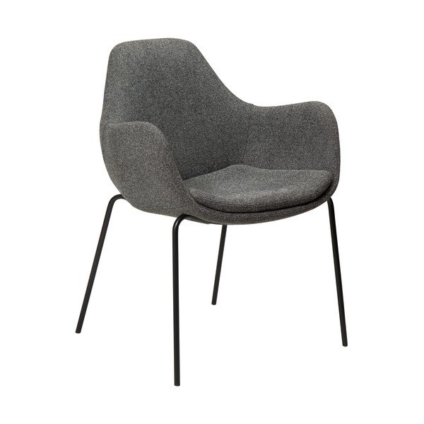 Poltrona grigia in tessuto bouclé Zimmer - DAN-FORM Denmark