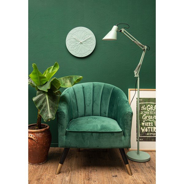 Poltrona in velluto verde scuro Royal - Leitmotiv-image-3