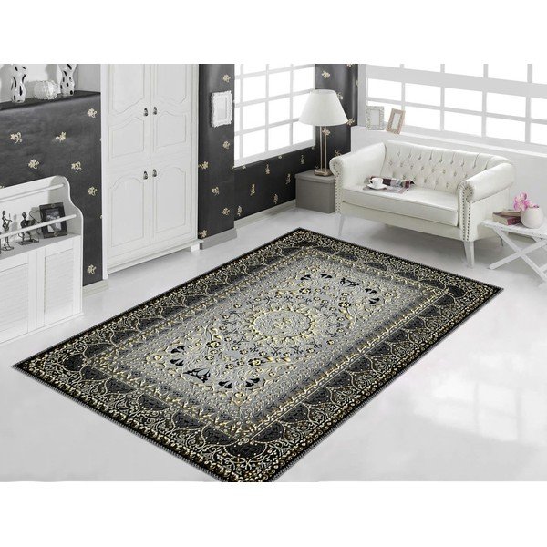 Tappeto grigio scuro Olivia, 80 x 120 cm - Vitaus-image-1