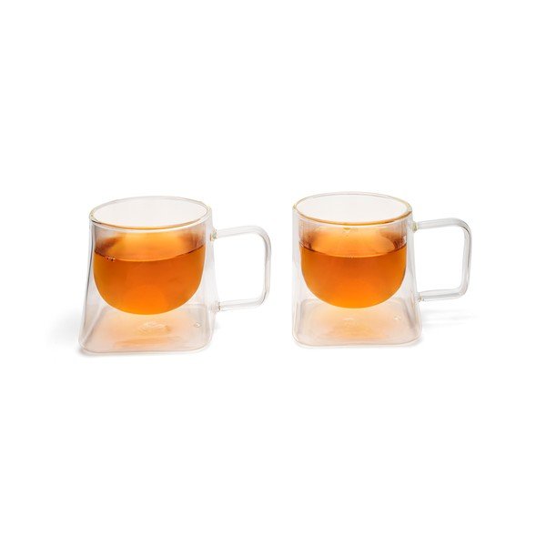 Tazze in set con parete doppia in vetro 2 pz 220 ml Otto – Leopold Vienna-image-2
