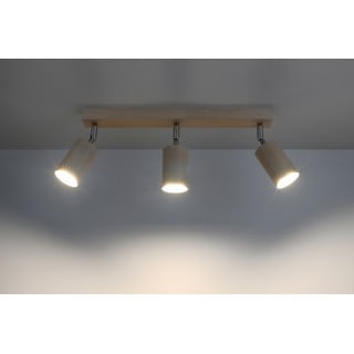 Plafoniera in legno, lunghezza 45 cm Ludwik - Nice Lamps