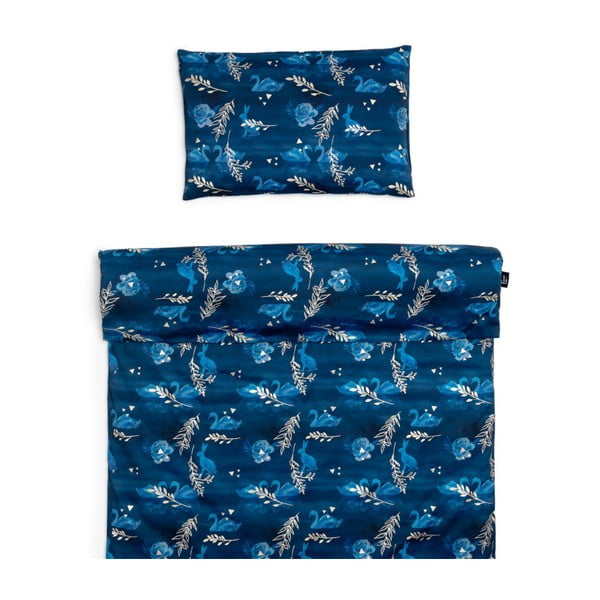 Biancheria da letto per culla in cotone 135x100 cm Swan Lake - ESECO-image-1